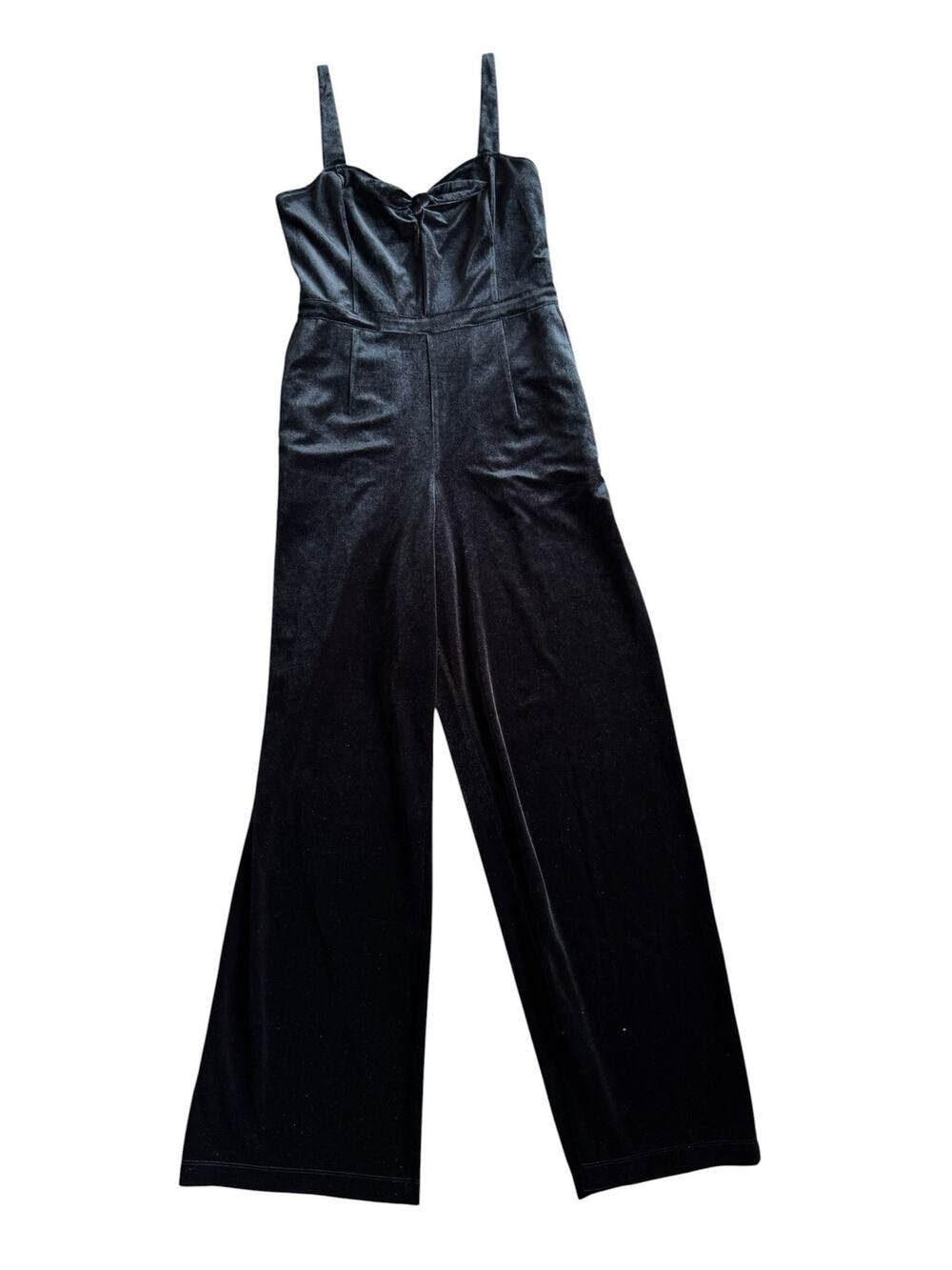 ABERCROMBIE & FITCH BLACK VELVET JUMPSUIT SIZE MEDIUM NWOT